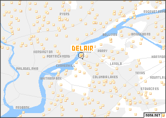 map of Delair