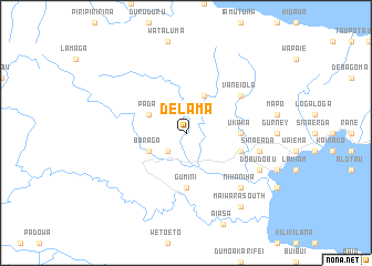 map of Delama