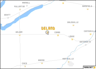 map of De Land