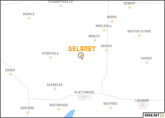 map of Delaney