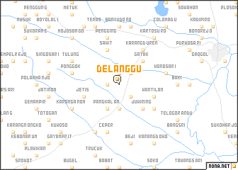 map of Delanggu