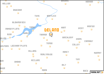 map of Delano