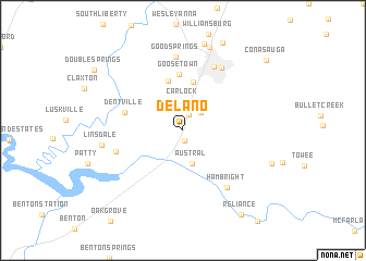 map of Delano