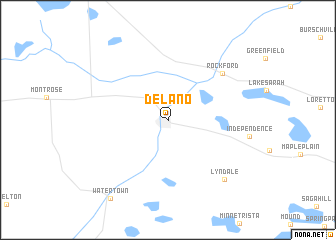 map of Delano