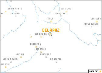 map of De la Paz