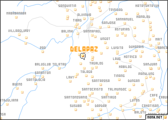 map of De la Paz