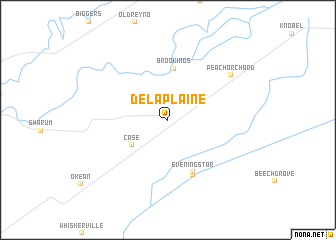 map of Delaplaine
