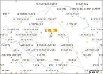 map of Delas