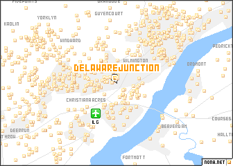 map of Delaware Junction