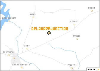 map of Delaware Junction