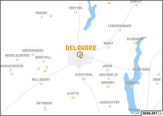 map of Delaware