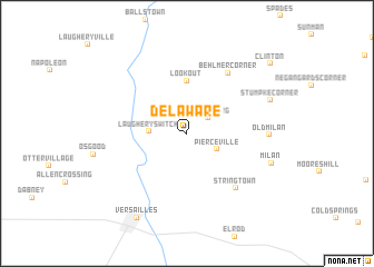 map of Delaware