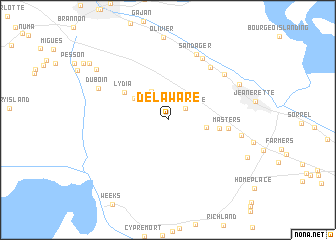 map of Delaware