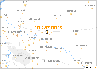 map of Delay Estates