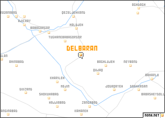 map of Delbarān
