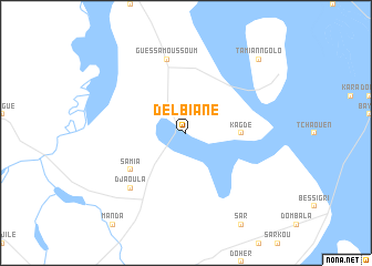 map of Delbiane