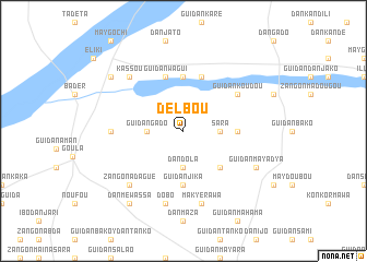 map of Delbou