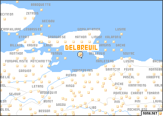 map of Delbreuil