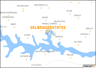 map of Delbridge Estates