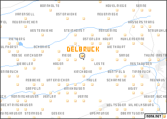 map of Delbrück