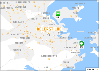 map of Del Castilho