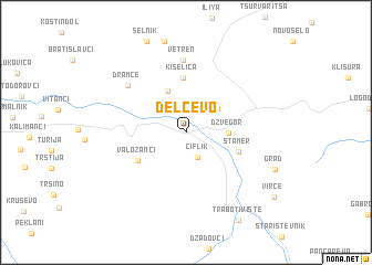 map of Delčevo