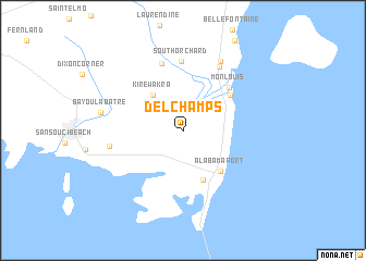 map of Delchamps