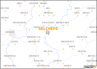 map of Delchevo