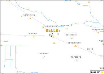 map of Delco