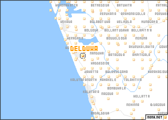 map of Delduwa