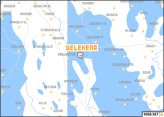 map of Delekena