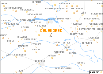 map of Ðelekovec