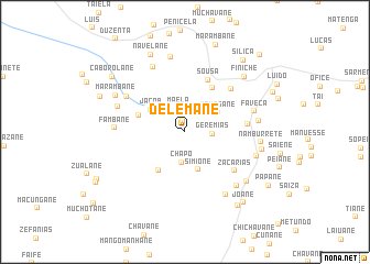 map of Delemane