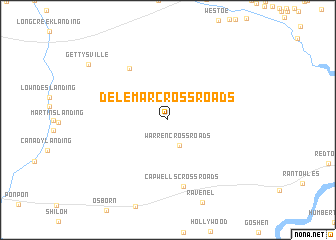 map of Delemar Crossroads