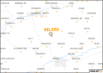 map of Delenii