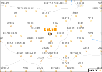 map of Deleni