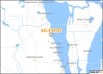 map of Delespine