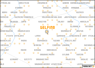 map of Delfina