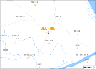 map of Delfine