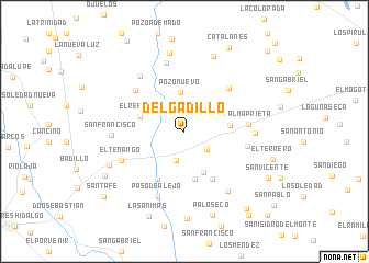 map of Delgadillo