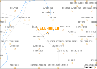 map of Delgadillo