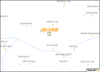 map of Delgado