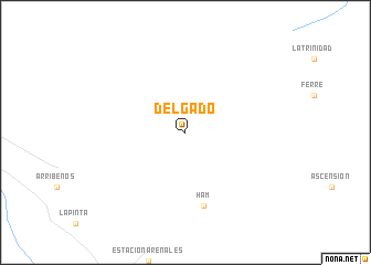 map of Delgado