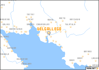 map of Del Gallego