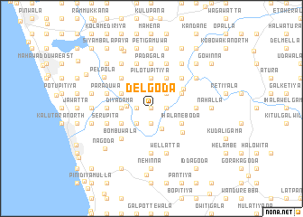 map of Delgoda