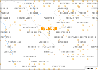 map of Delgoda