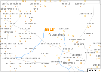 map of Delia