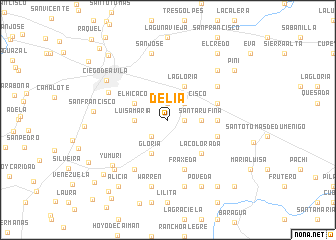 map of Delia