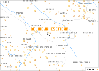 map of Delī Bejak-e Sefīdār