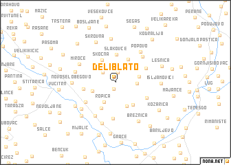 map of (( Deliblato ))